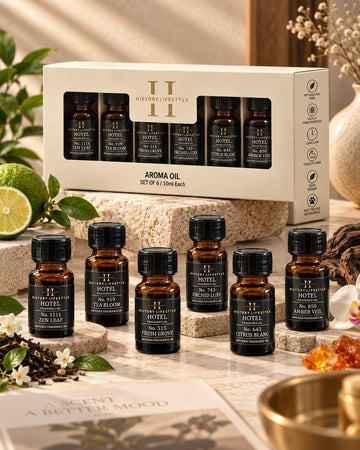 Luxury Hotel Fragrance Oil – 6 × 10 ML Combo Pack | History Lifestyle