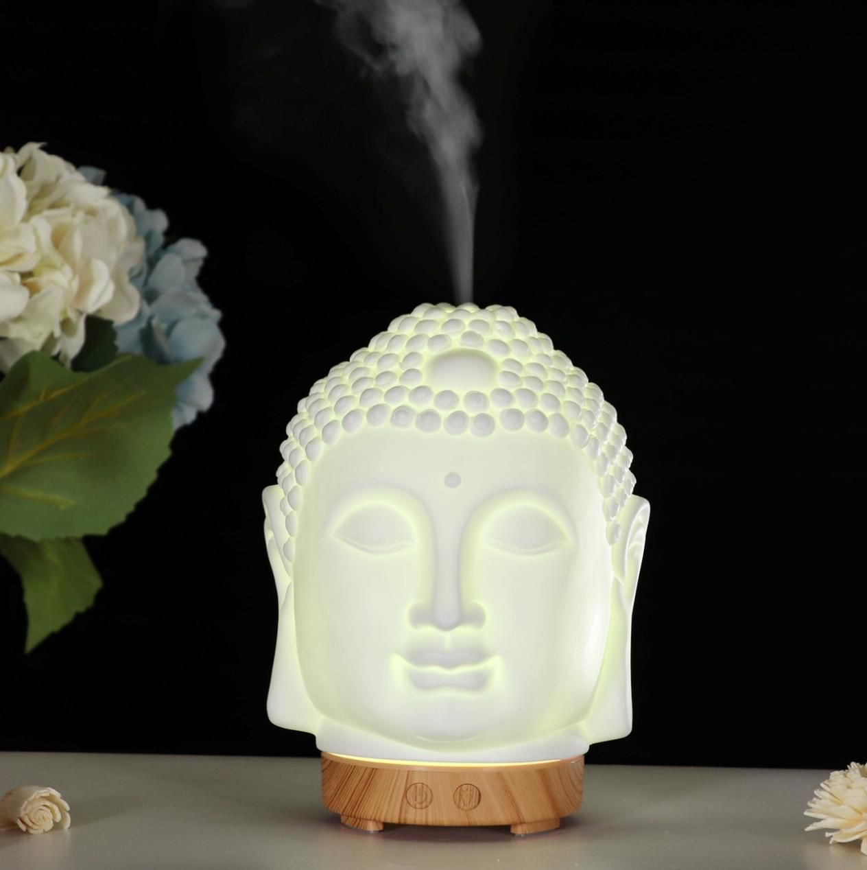 Aroma Diffuser | Outside Design - Buddha | Free 30ML Fragrance Oil
