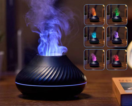 Humidifier with Flame Light | Free 30ML Fragrance Oil